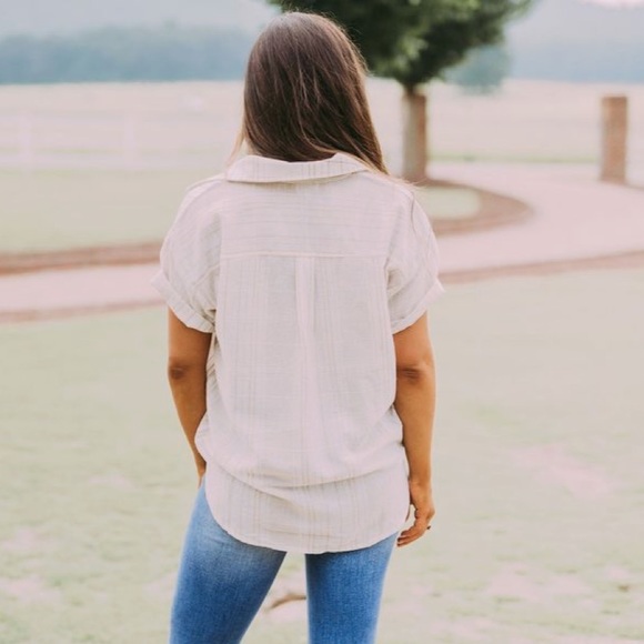 Hadley Striped Button Down - Picture 3 of 4